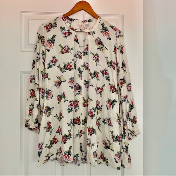 Umgee floral long sleeve tunic - Picture 1 of 5
